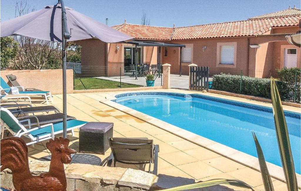 Puimisson House | Amazing home in Puimisson with 4 Bedrooms, WiFi and Outdoor swimming pool