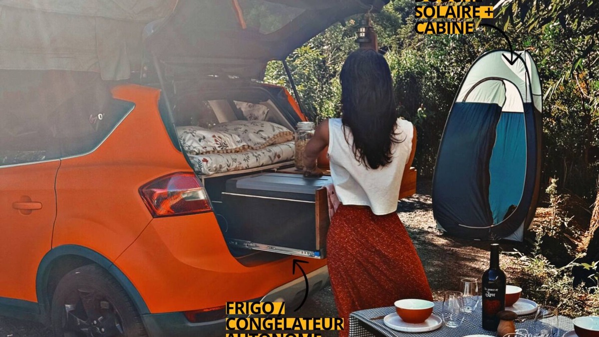 Centre Ville House | AMENAGED SUV " Mango ": fridge, freezer, sink, shower, camping equipment