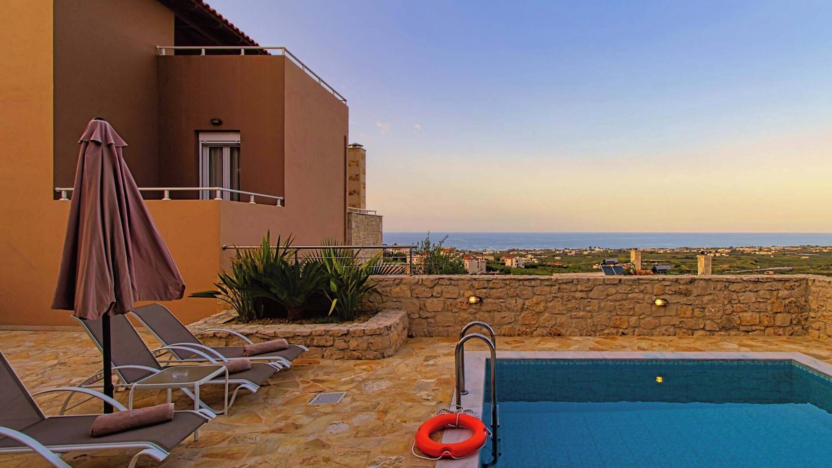 Marathokefala Villa | Amoena Villa - Theo Villas With Sea View