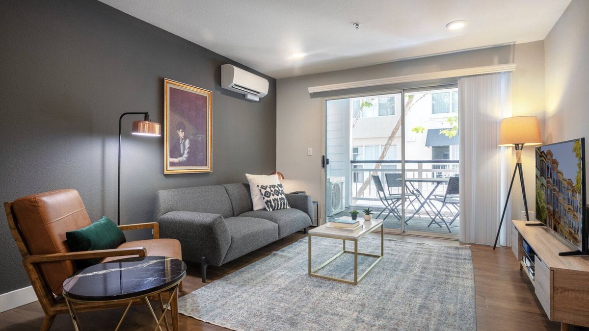 Old Mountain View Apartment | Ample DT Mountain View 2BR w/Pool, Gym, Parking, Patio, by Blueground