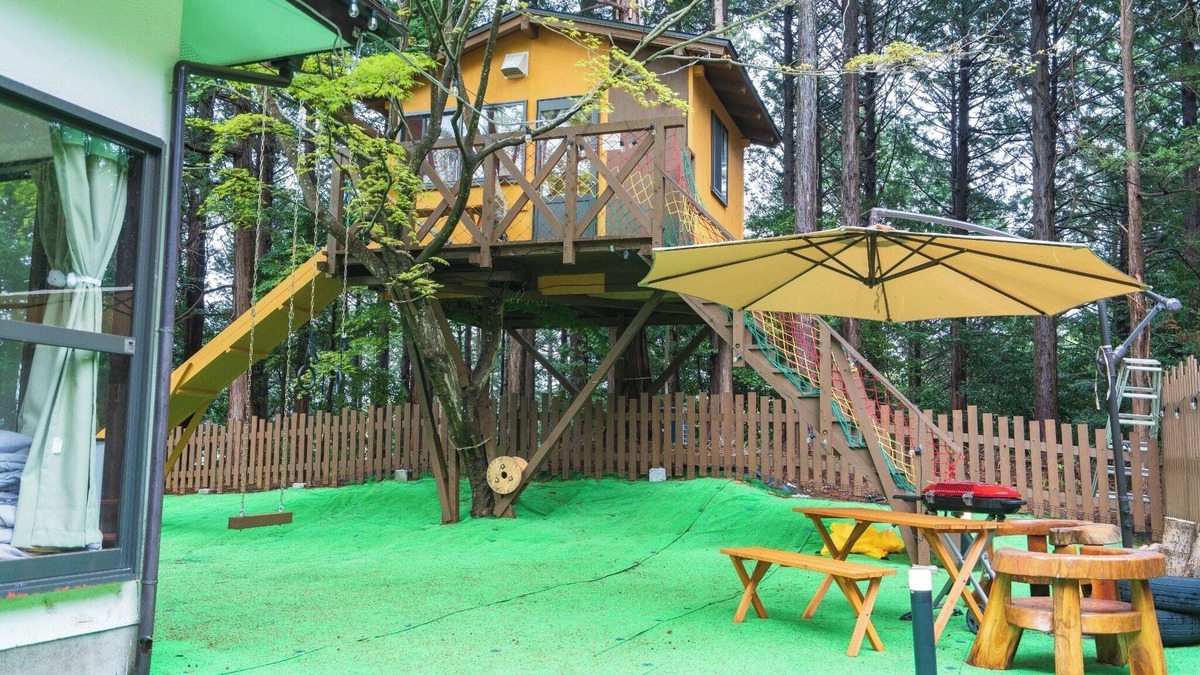 Kannami House | An authentic tree house a private dog run BBQ a/Tagatagun Shizuoka