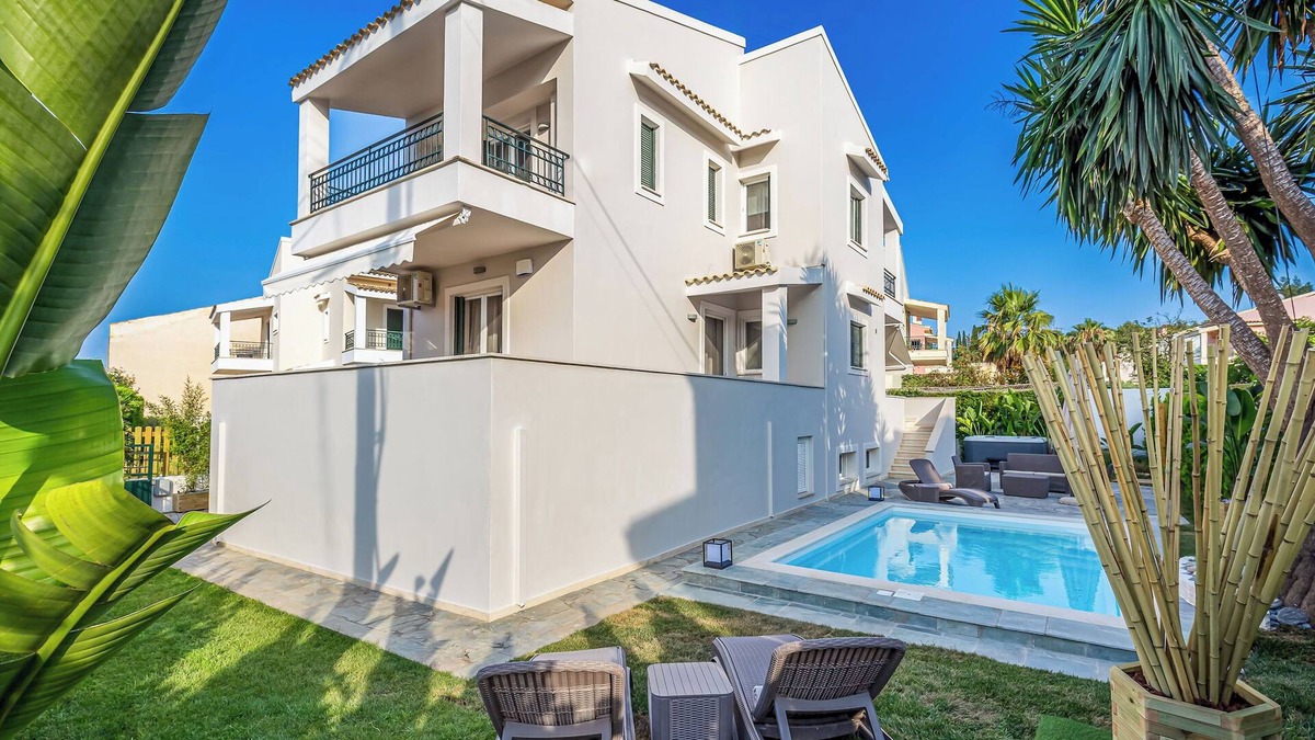 Potamos Villa | Anastasia Home - Outdoor pool | heated Jacuzzi