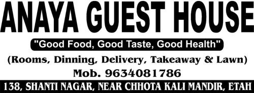 Etah Bed & Breakfast | Anaya Guest House Etah
