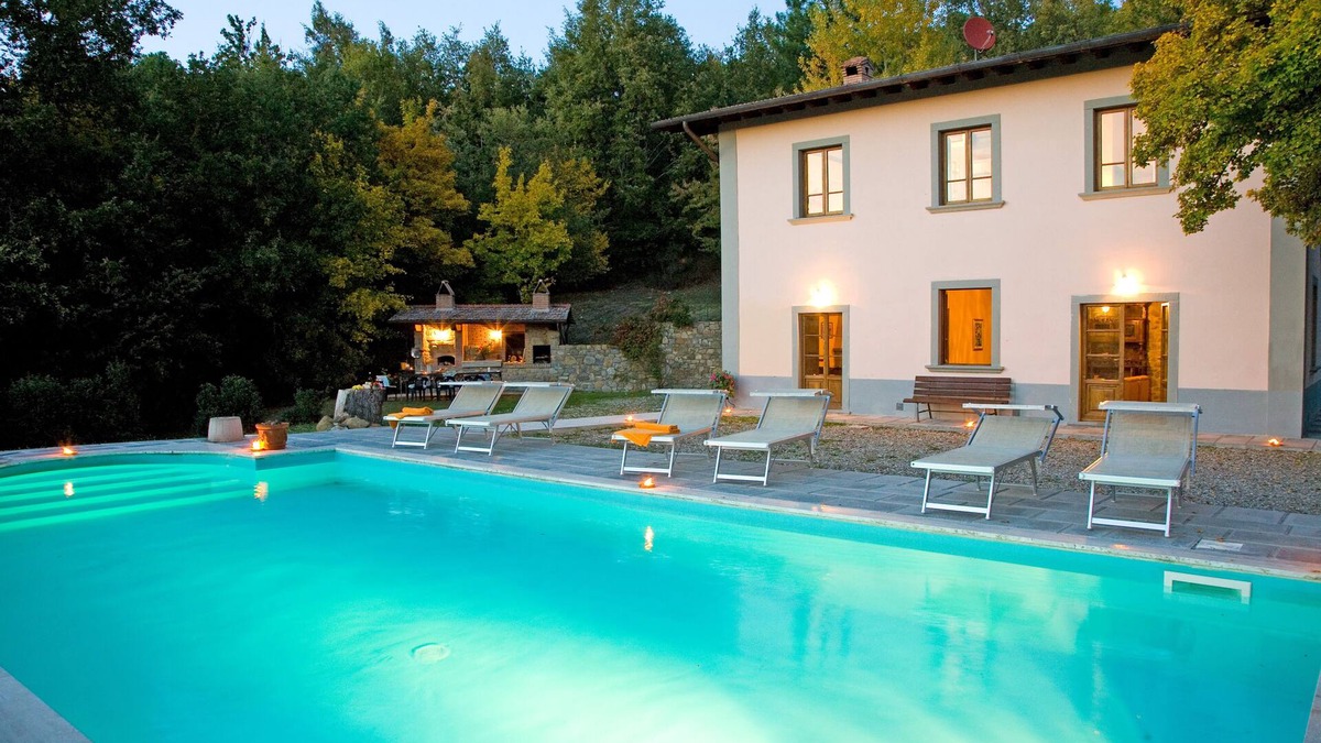 Poppi Villa | Ancient country villa with pool in the hills of Tuscany, surrounded by woods