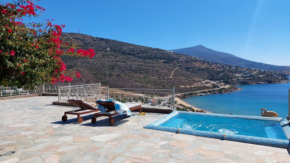 Kipri Villa | Andros Private Villa Overlooking the Blue Aegean Sea