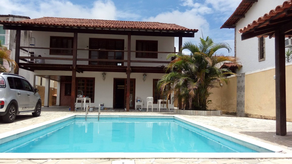 Garatucaia House | Angra house 4-bedroom Condomi Fazenda Garatucaia Swimming pool and barbecue area