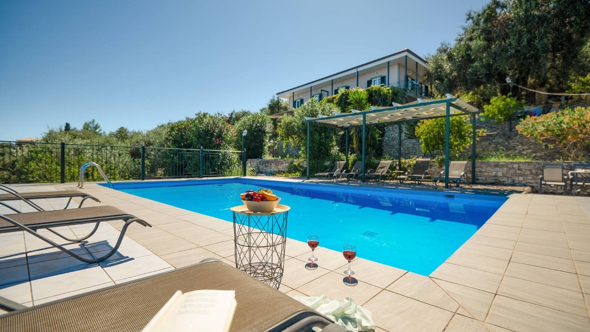 Koutsi Apartment | Antigoni Villa Dio: Shared pool, stunning views, A/C