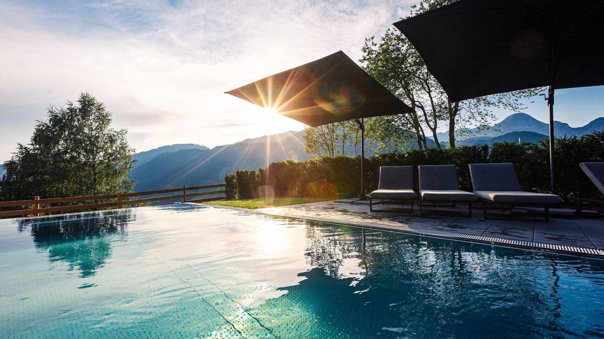 Sankt Martin am Tennengebirge Apartment | Apartment with shared infinity pool
