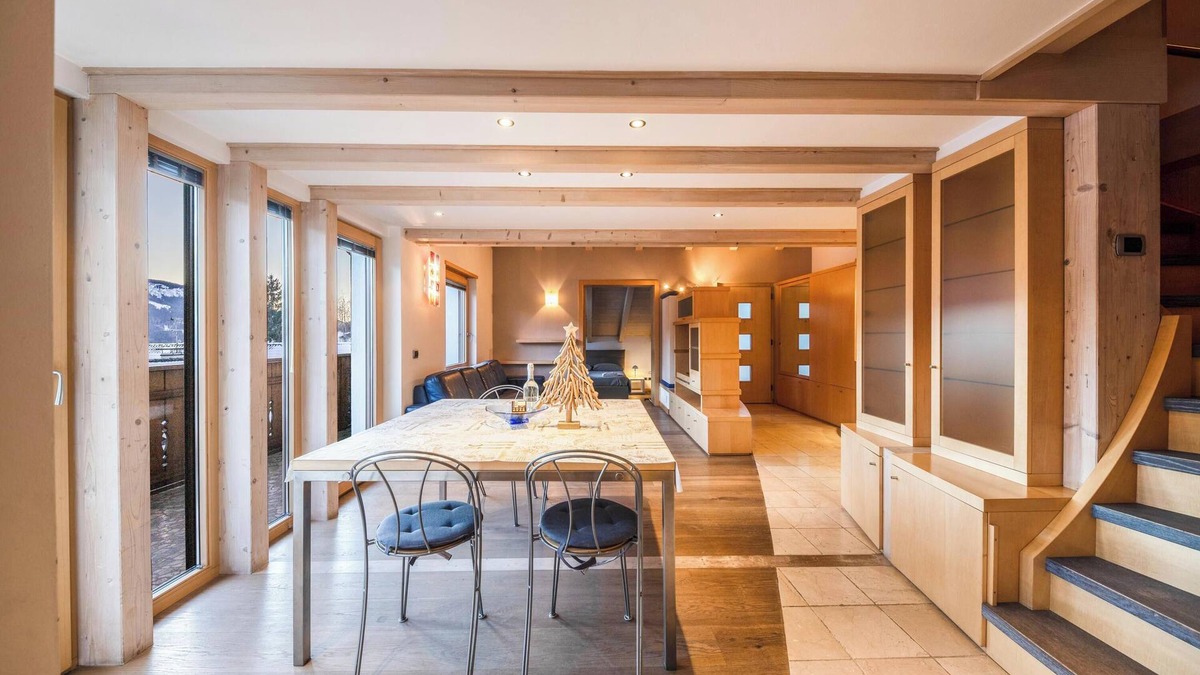 Castello-Molina di Fiemme Apartment | Apartment "La Pratolina Attico" with Mountain View & Balcony