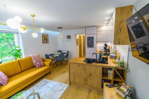 Szczawno-Zdroj Apartment | Apartament Śląski Szczawno-Zdrój 46m, Książ kuchnia klimatyzacja Wifi Parking