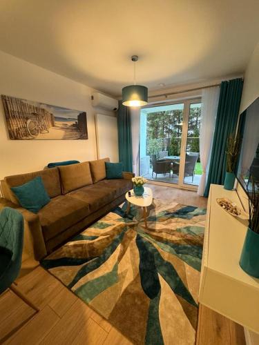 Dzielnica Uzdrowiskowa Apartment | Apartament Whiteblue Dream 2 Kołobrzeg z ogródkiem & sauna & fitness & bawialnia dla dzieci
