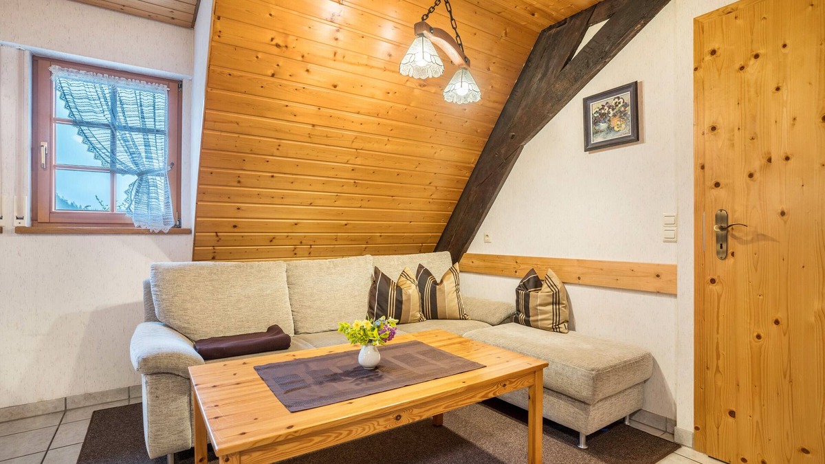 Bad Rippoldsau-Schapbach Apartment | Apartment 'Ferienwohnung 1 Im Bauernhaus' with Shared Terrace, Shared Garden and Wi-Fi