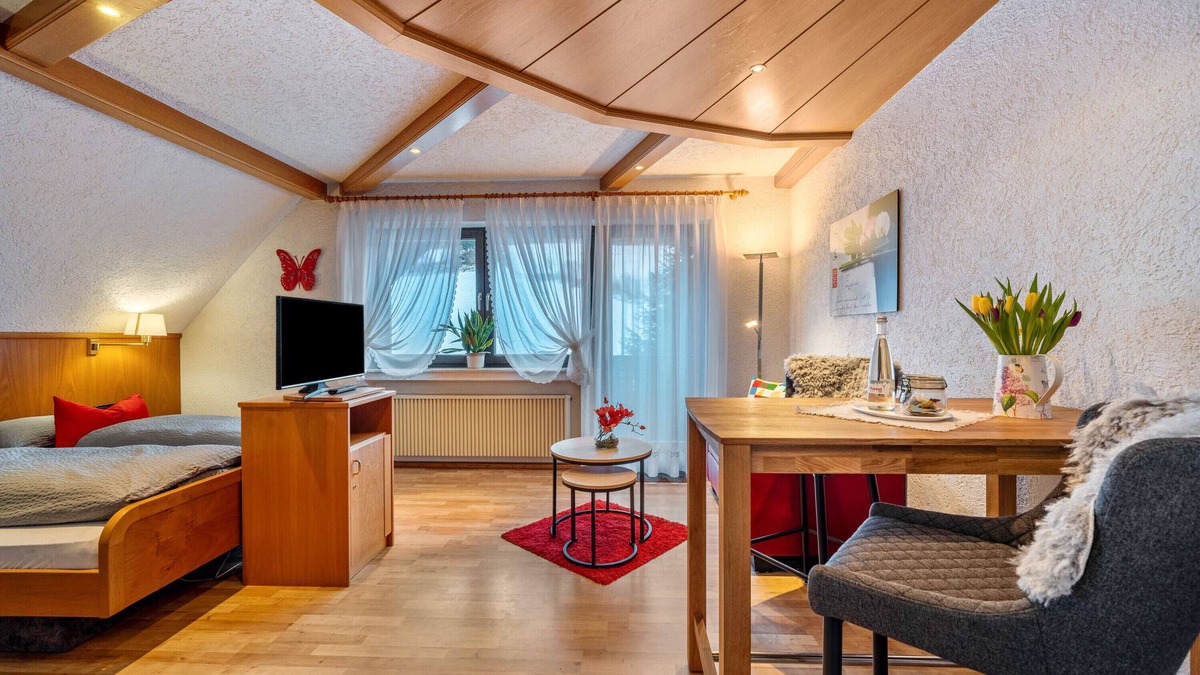 Bad Rippoldsau-Schapbach Apartment | Apartment '5' with Mountain View, Shared Terrace and Wi-Fi