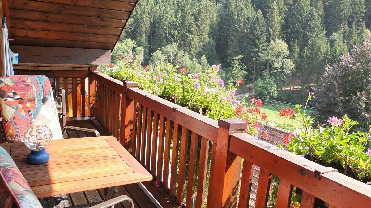 Bad Rippoldsau-Schapbach Apartment | Apartment 'Talblick' with Shared Garden, Balcony and Wi-Fi
