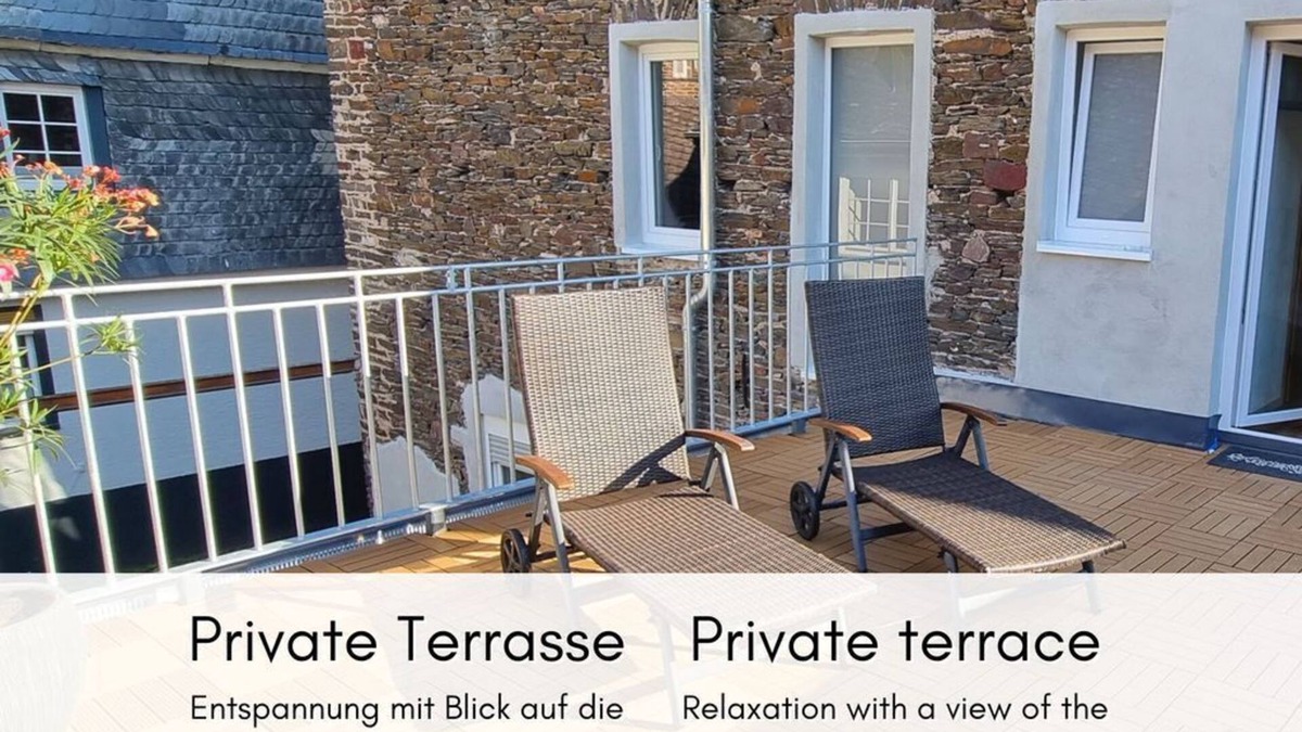 Bremm Apartment | Apartment 4: Idyllic terrace in the winegrower's house - Altes Winzerhaus am Calmont