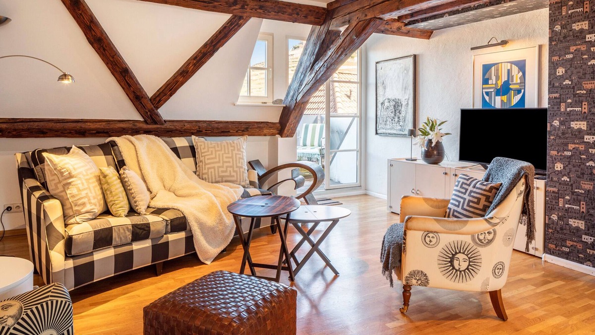 Staufen im Breisgau Apartment | Apartment 'Above the Roofs' with Mountain View, Balcony and Wi-Fi