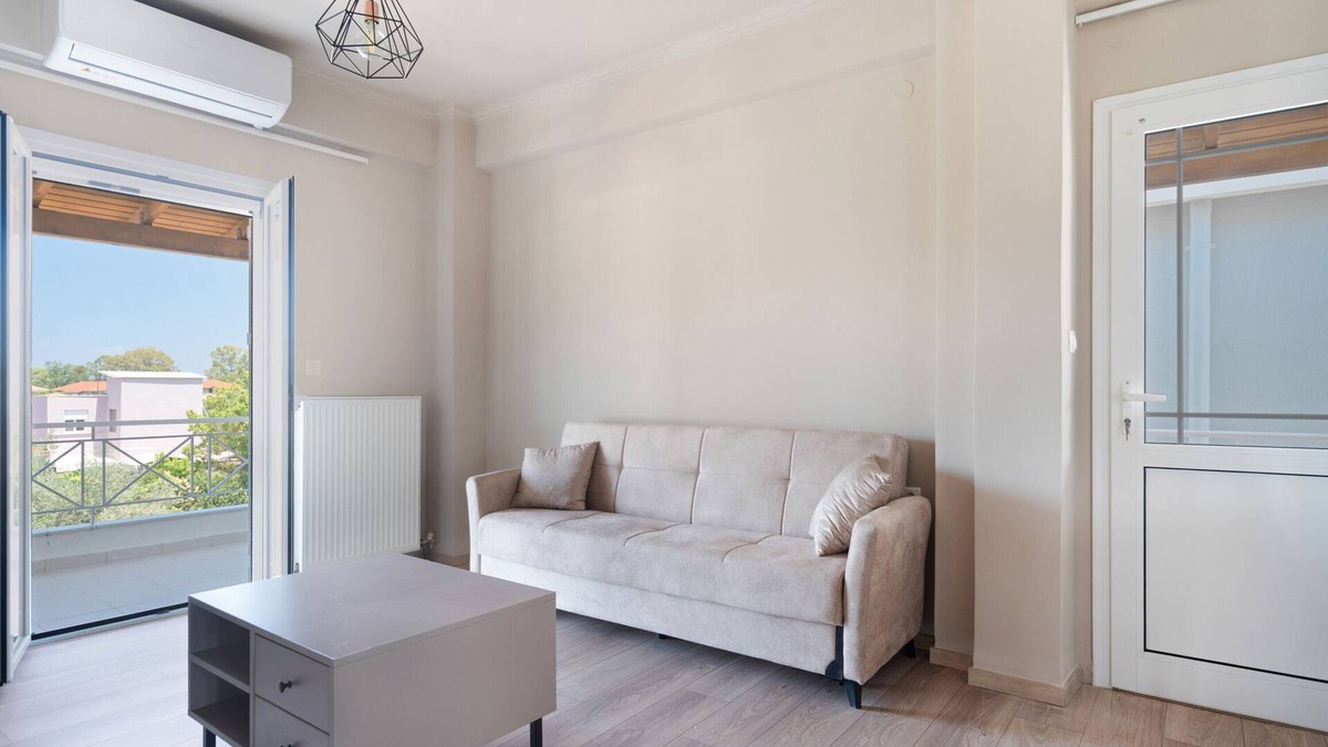 Lygia Apartment | Apartment 'Almyra' with Sea View, Wi-Fi and Air Conditioning