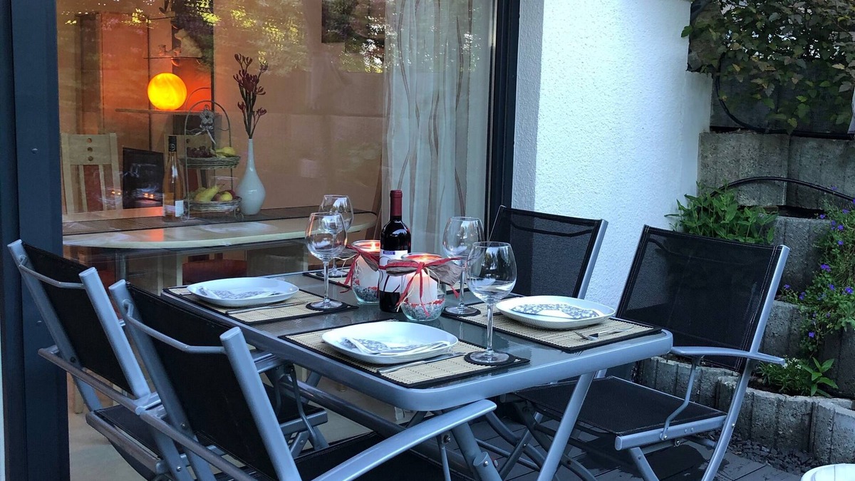 Oberteuringen Apartment | Apartment and in a quiet location with a beautiful terrace near Lake Constance. Messe Friedrichshafen
