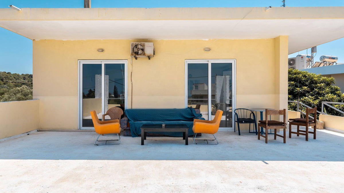 Fanai Apartment | Apartment 'Anthi 1 For 3 People' with Shared Terrace, Shared Garden and Air Conditioning