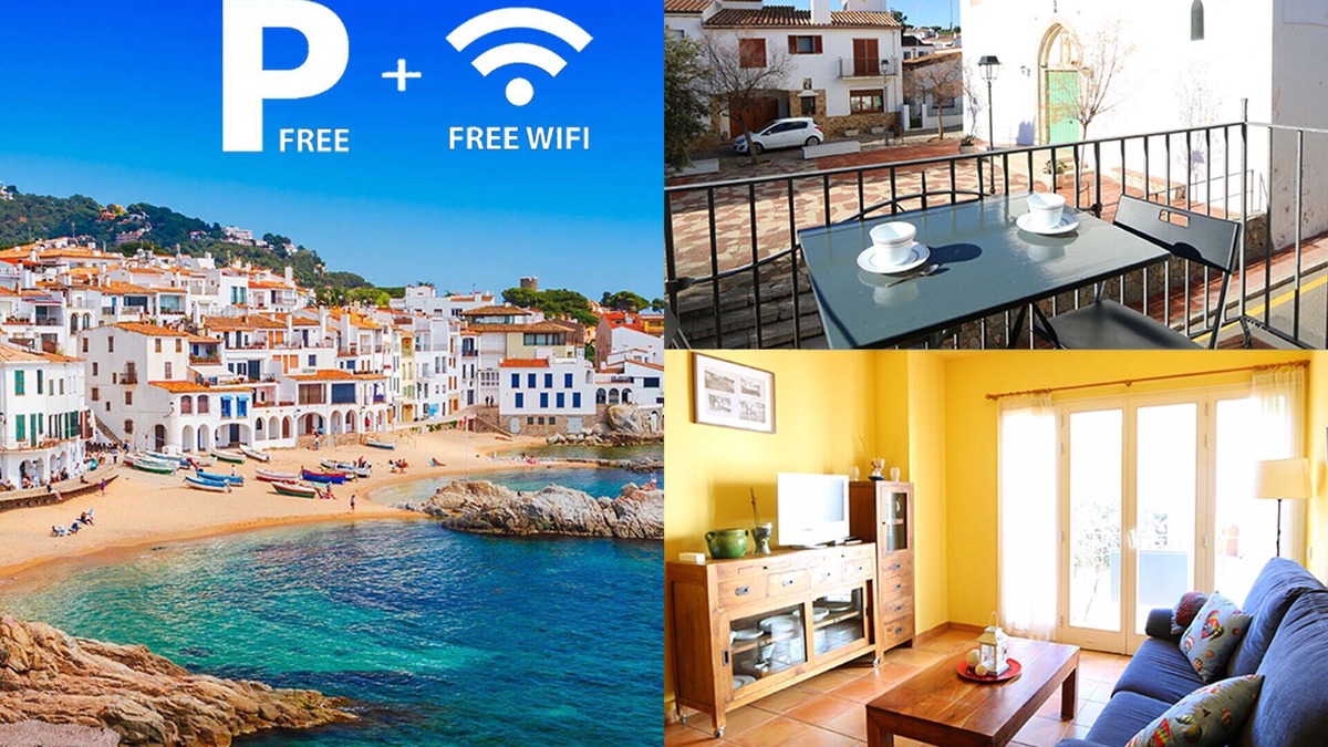 Calella de Palafrugell Apartment | Apartment Antic Plankton - wifi + parking + beach