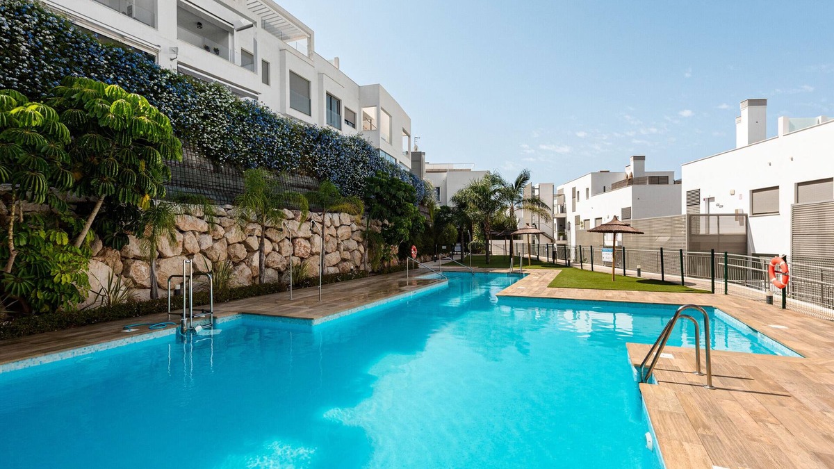 Caleta de Velez Apartment | Apartment 'Baviera Hills 1A' with Garden, Shared Pool & Wi-Fi