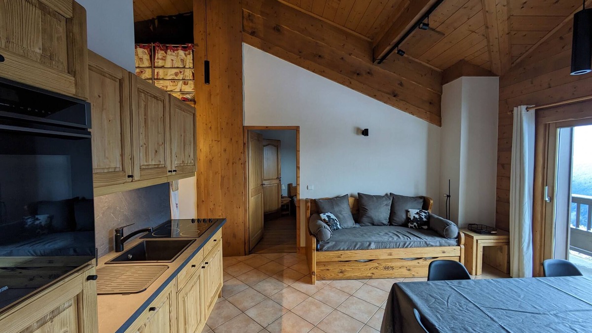 Bisanne 1500 Apartment | Apartment, Bisanne - Les Saisies, at the foot of the slopes, swimming pool, panoramic view