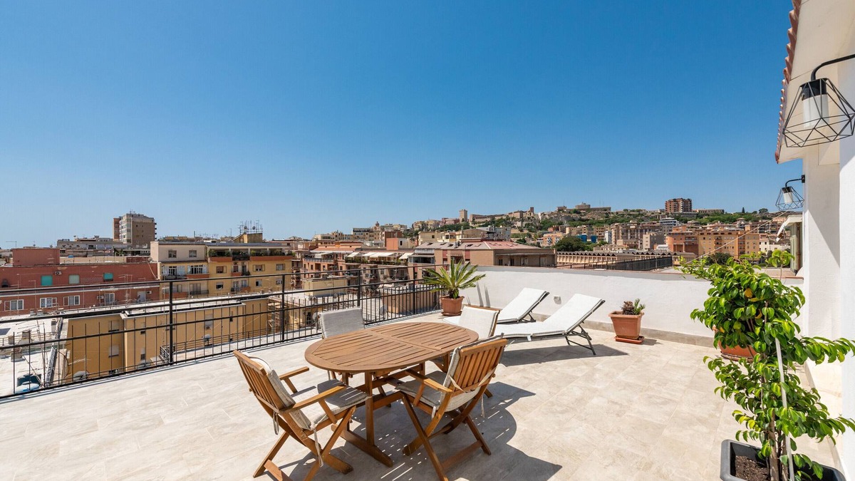 Province of Cagliari Apartment | Apartment Casa Elena with Terrace, Whirlpool & Wi-Fi