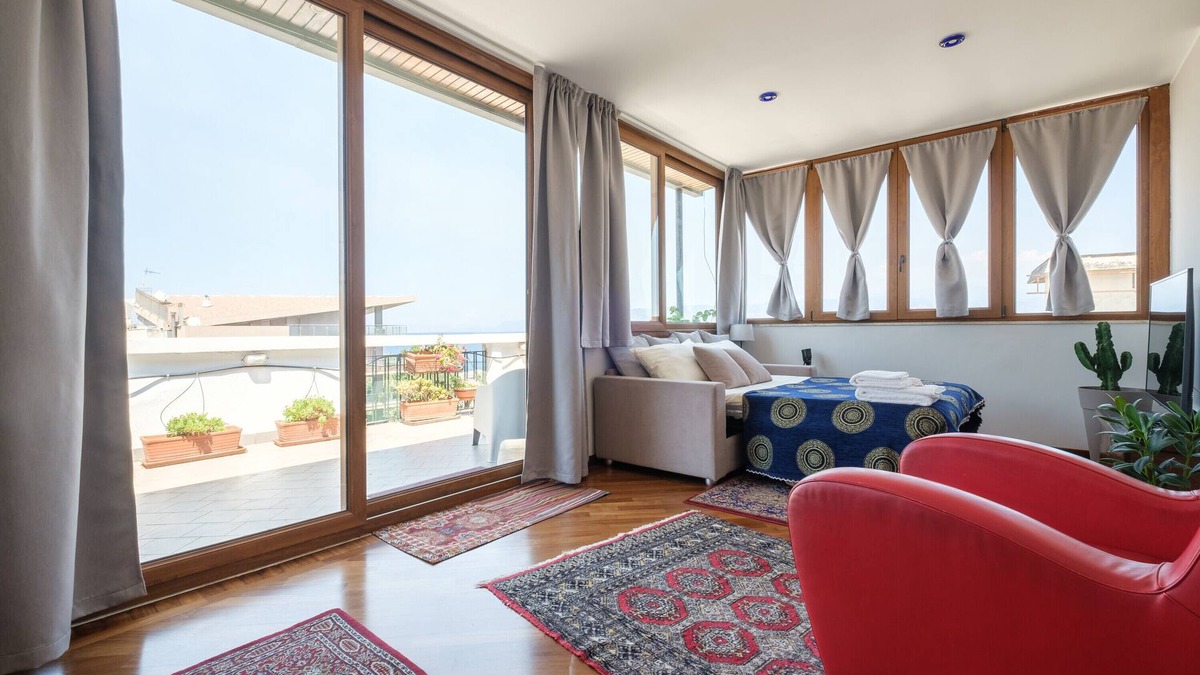 Province of Messina Apartment | Apartment 'Casa Malù' with Sea View, Garden & Wi-Fi