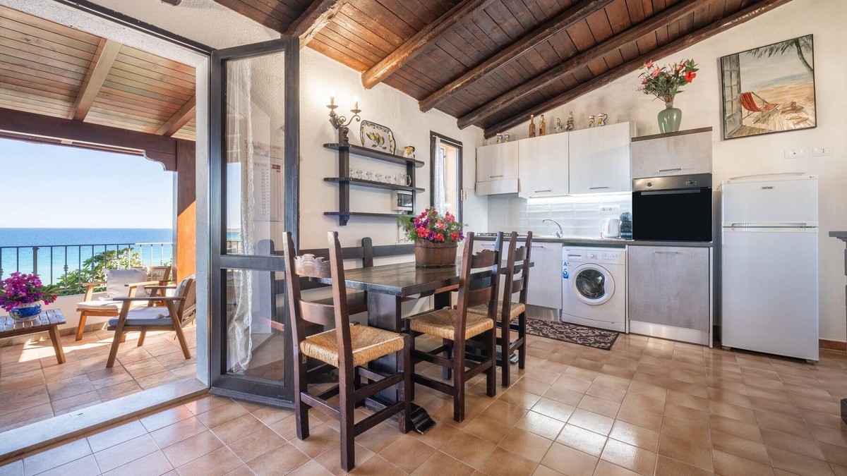 Costa Rei Apartment | Apartment "Casa Mariano" with Air Conditioning, Balcony & Fantastic Sea View
