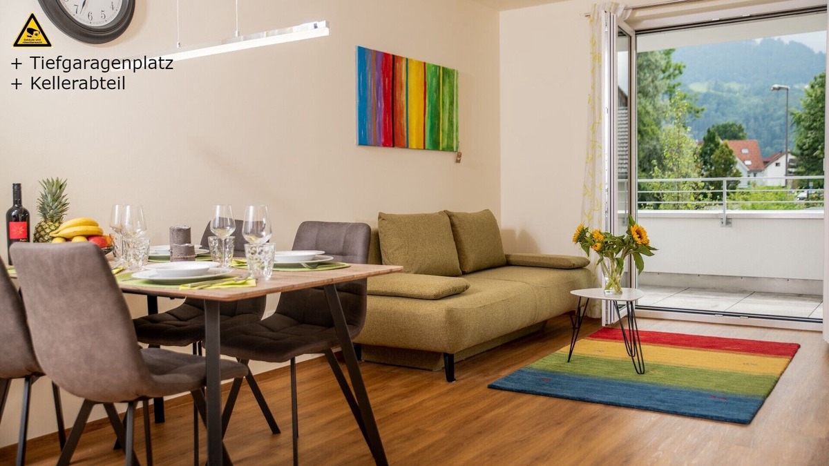 Dornbirn Condo | Apartment close to the train station and only a few minutes' walk to the center.
