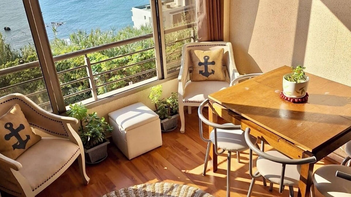 Concon Apartment | Apartment Concón with Sea View & Pool, 1BR, Torre Molinos