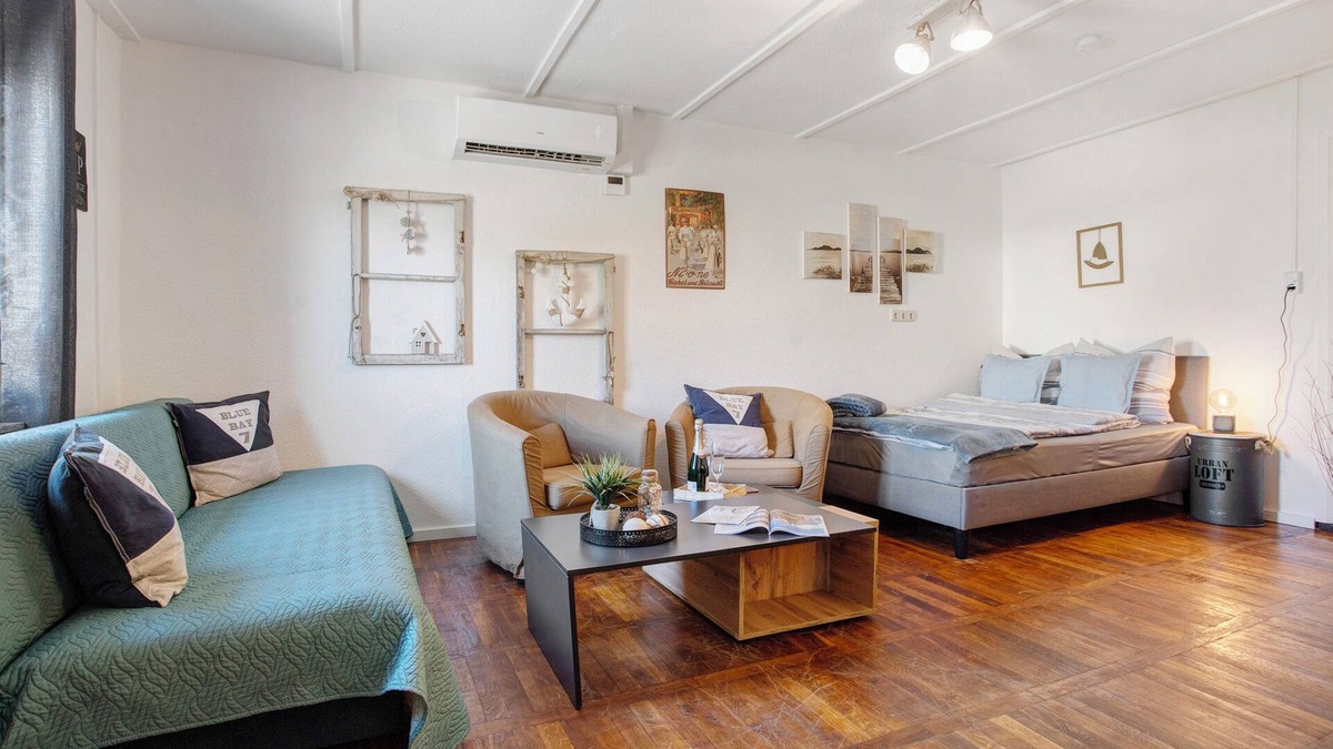 Reinberg Apartment | Apartment 'Ferienhaus Pomerania Blue Bay 7' with Shared Terrace, Wi-Fi and Air Conditioning