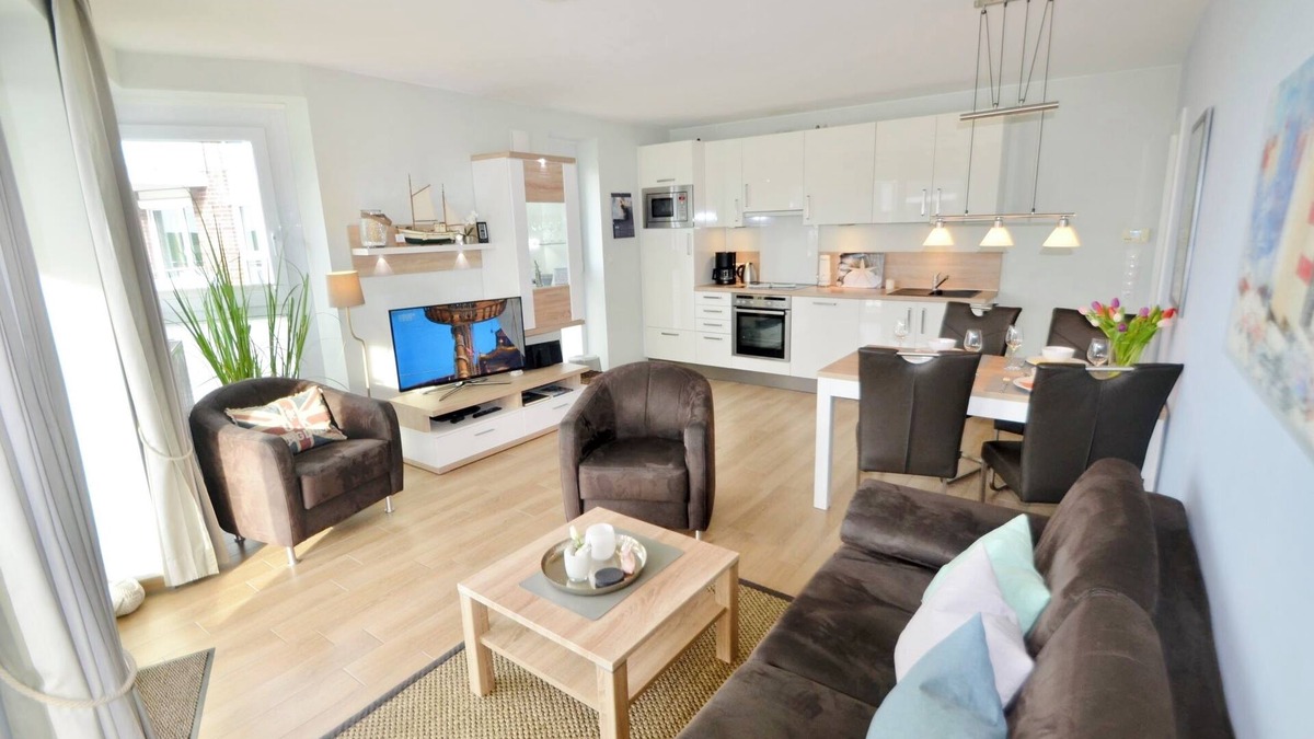 Wurster Nordseekuste Apartment | Apartment de Hasel with dike view, beach chair, 4 star rating (DTV)