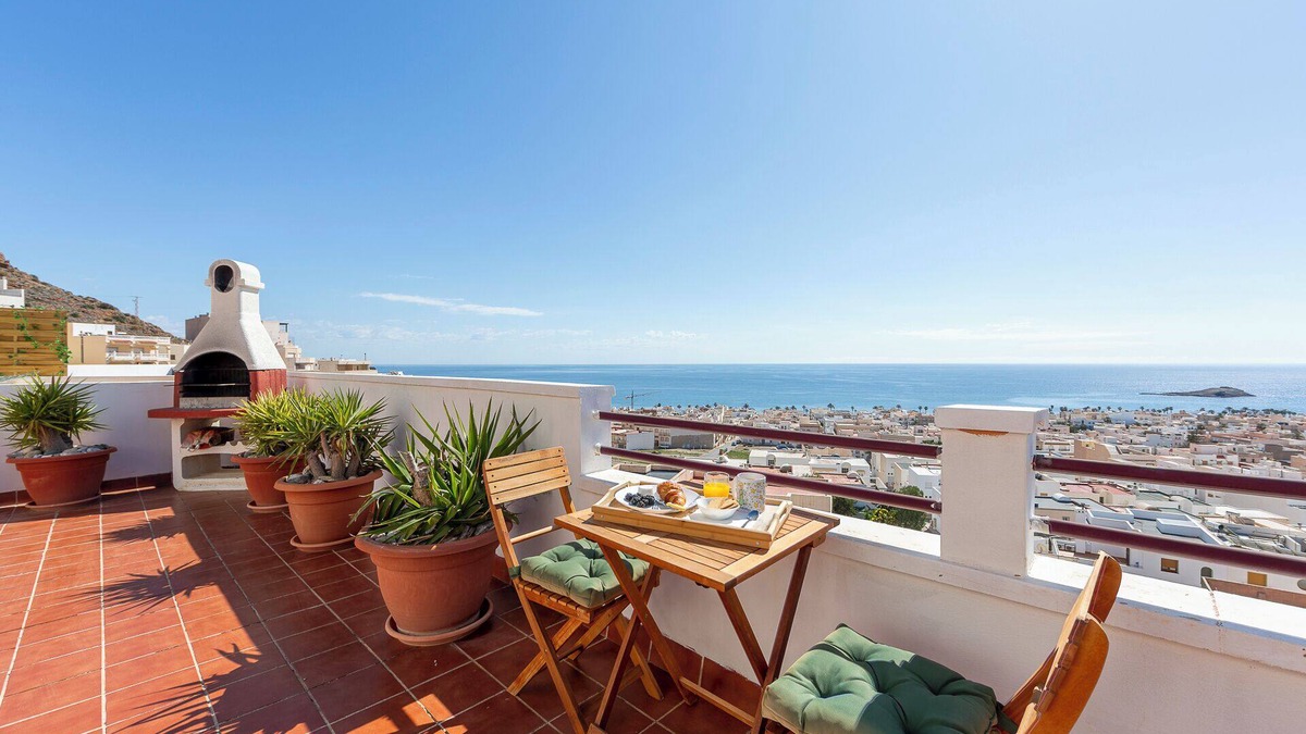 Carboneras Apartment | Apartment 'El Mirador De Carboneras' with Sea View, Wi-Fi and Air Conditioning