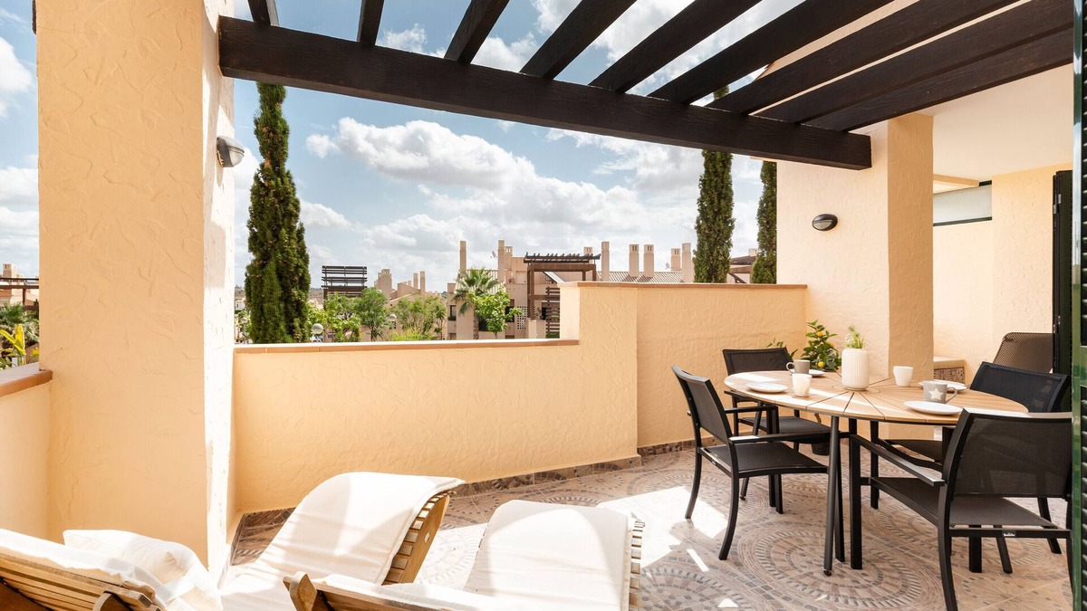 Fuente Alamo de Murcia Apartment | Apartment "El Oasis Martinica 8 1A" with Shared Pool, Wi-Fi and Air Conditioning