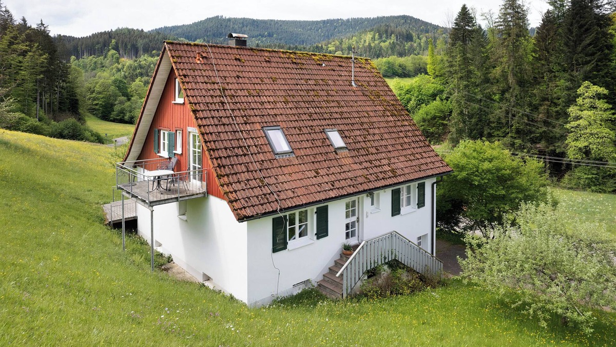 Schenkenzell Apartment | Apartment 'Ferienhaus 1 - Wohnung Tanne, 78qm' with Mountain View, Private Terrace and Wi-Fi