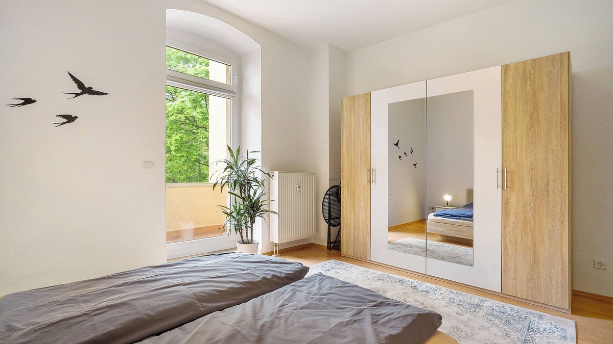 Kaßberg Apartment | Apartment 'Ferienwohnung Mit Stellplatz' with Balcony and Wi-Fi