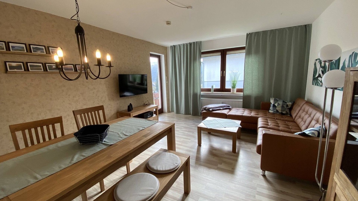Hemfurth-Edersee Apartment | Apartment 'Fewo Am Edersee' with Private Garden, Balcony and Wi-Fi