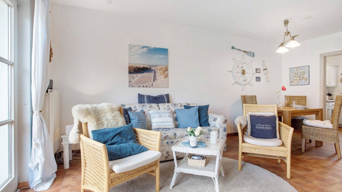 Seedorf Apartment | Apartment 'Fewo Yachthafenblick Nr 5' with Sea View, Private Terrace and Wi-Fi