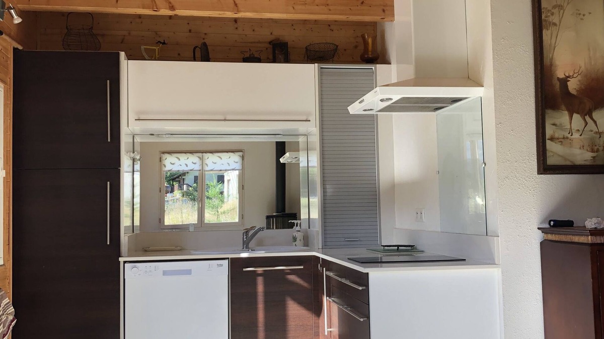 Porte-Puymorens Apartment | Apartment in chalet with terrace and garden. Panoramic view