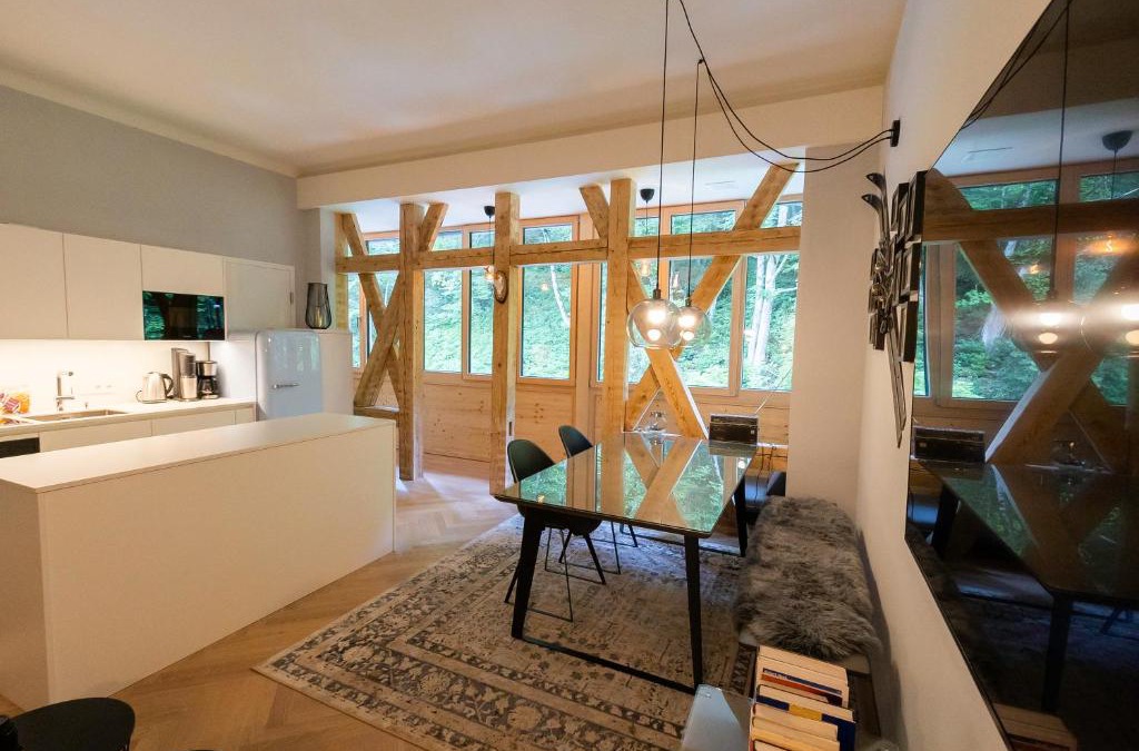 Muhldorf Apartment | Apartment in historischer Villa mit Parkplatz