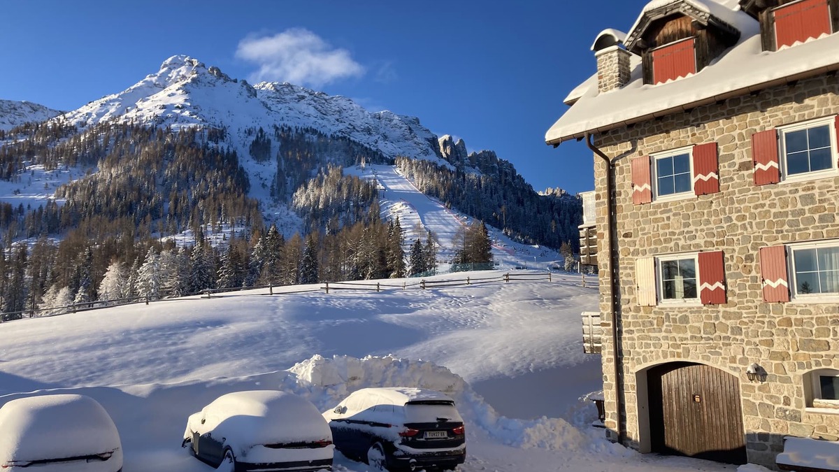 Vigo di Fassa Apartment | Apartment in a beautiful house in the K&K style on the slopes and in the hiking area with WIFI