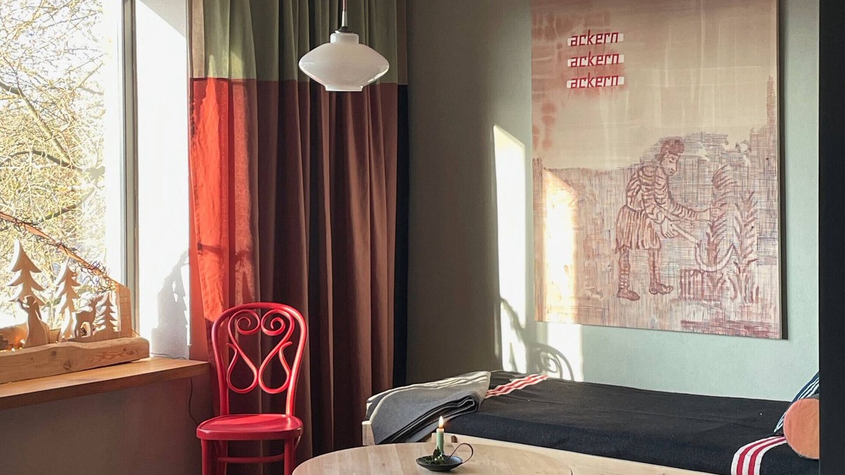 Hirschfeld Apartment | Apartment 'Kuhstall' with Shared Terrace, Shared Garden and Wi-Fi