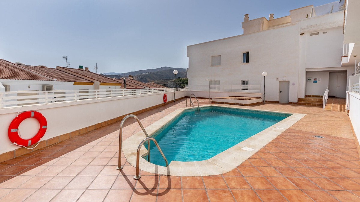 Polopos Apartment | Apartment 'La Guapa De Baños' with Shared Pool and Balcony