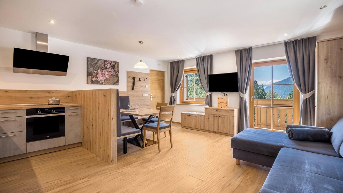 Valles Apartment | Apartment 'Lechnerhof Murmeltier' Near the Ski Area with Mountain View, Wi-Fi & Balcony
