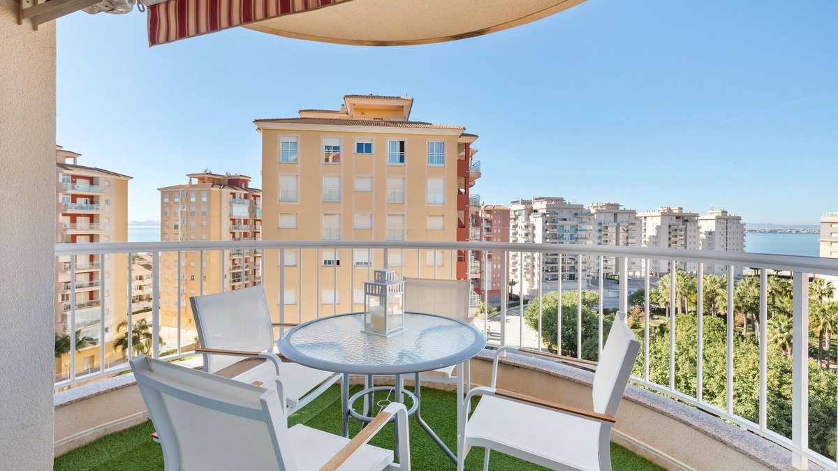 San Javier Apartment | Apartment 'Mistral Apartment La Manga' with Sea View, Wi-Fi and Air Conditioning
