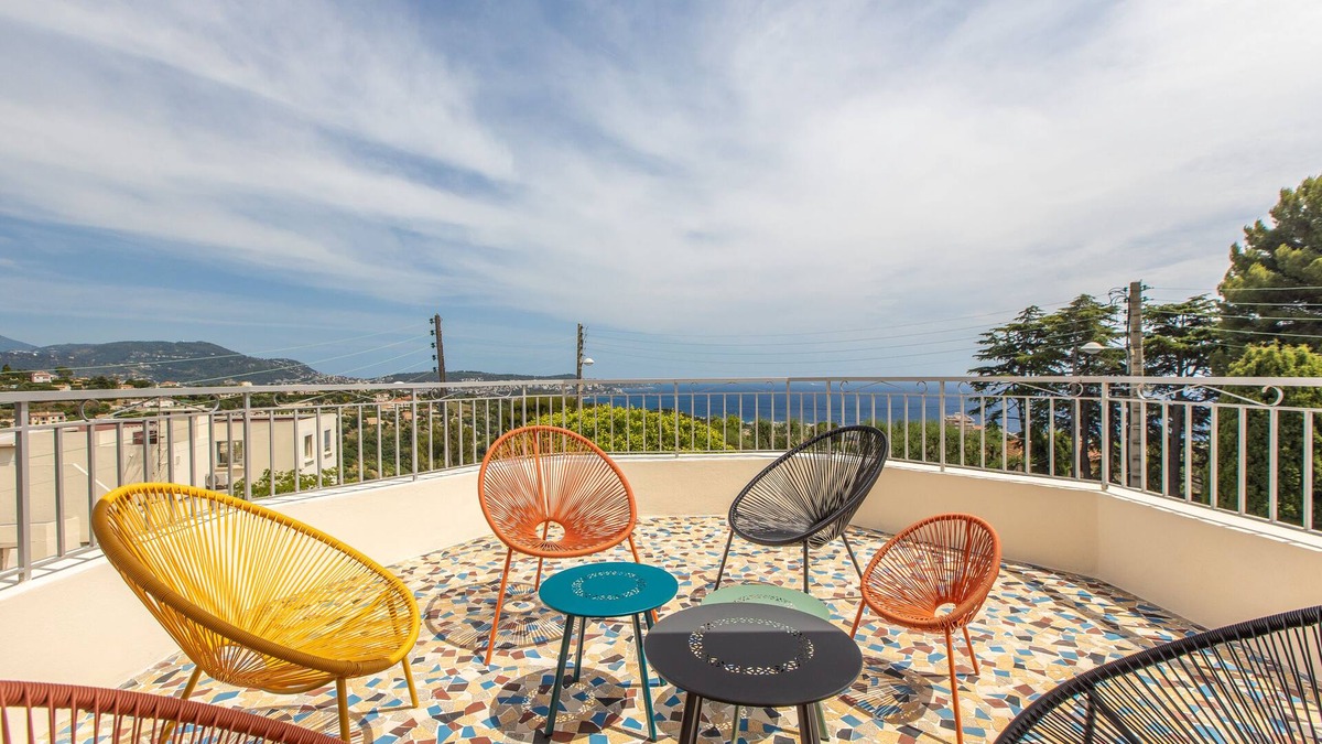 La Madeleine Apartment | Apartment panoramic view Baie des Anges