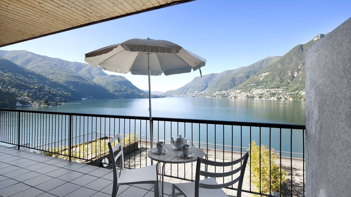 Pognana Lario Apartment | Apartment "Residence La Cava Trilocale 1D" with Lake View, Pool, Garden & Wi-Fi