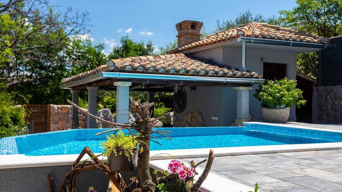 Dobrinj Apartment | Apartment Roko with a private Swimming pool and stone grill
