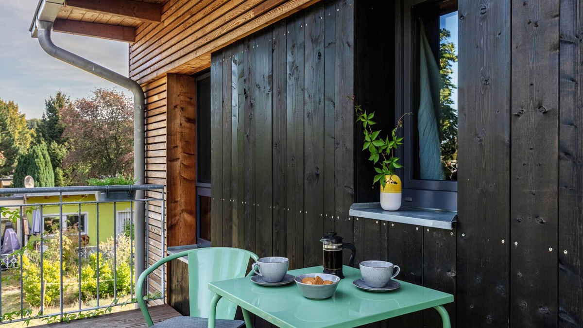 Joachimsthal Apartment | Apartment 'Schorfheider Blueberry Am Grimnitzsee' with Balcony and Wi-Fi